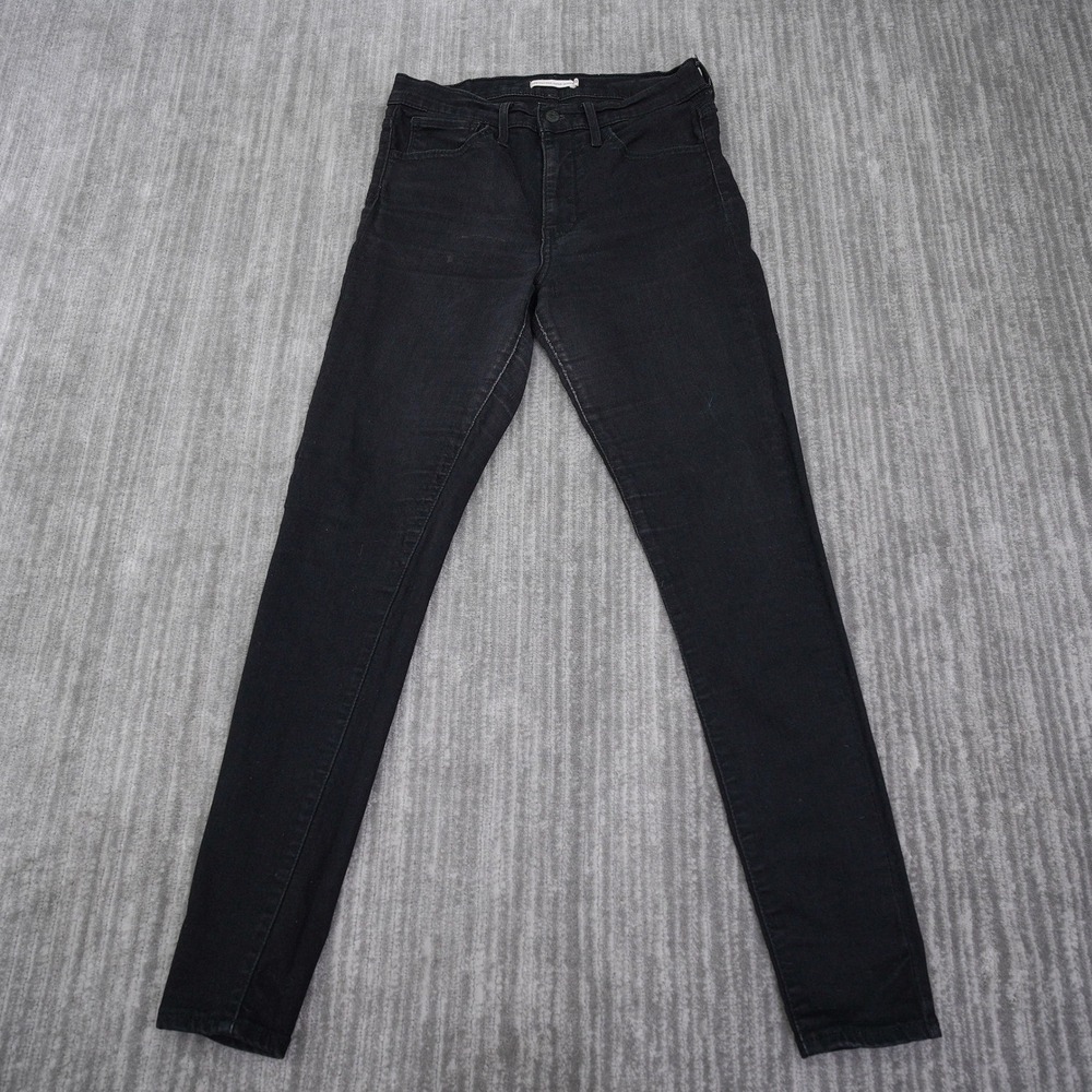 Levis 720 High Rise Super Skinny Jeans Womens 28 Black Denim Pants 52797-0014